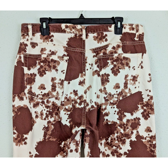 Reformation sz 31 Val 90s Mid Rise Straight denim Jeans cow cowhide 1475 - Picture 5 of 7